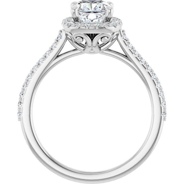 Halo-Style Engagement Ring