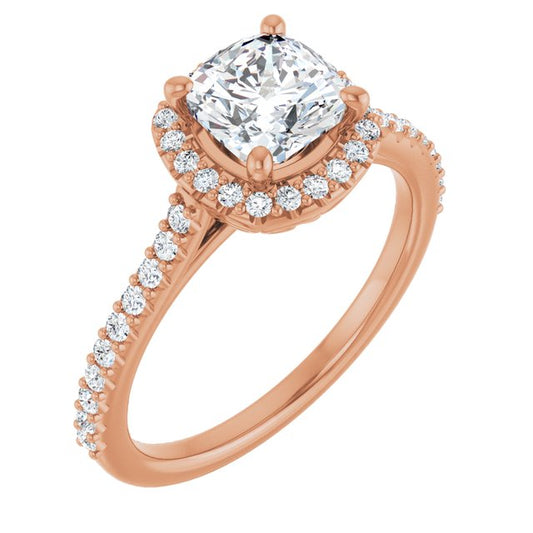 Halo-Style Engagement Ring