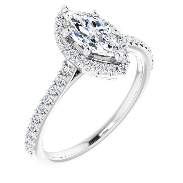 Halo-Style Engagement Ring