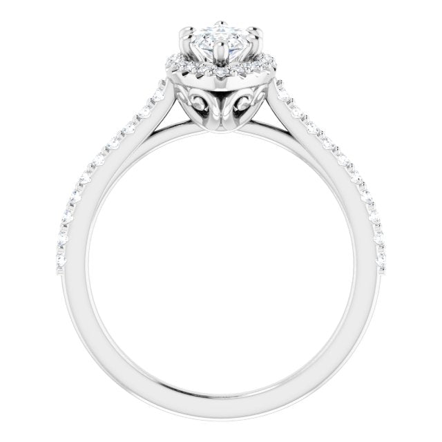 Halo-Style Engagement Ring