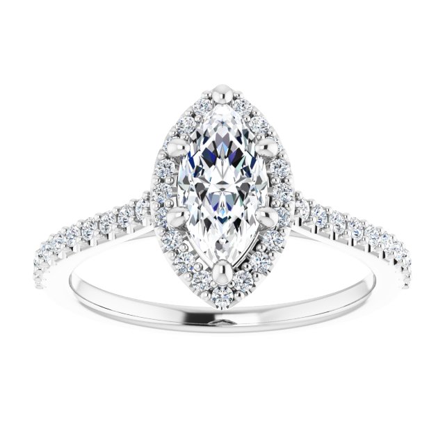 Halo-Style Engagement Ring