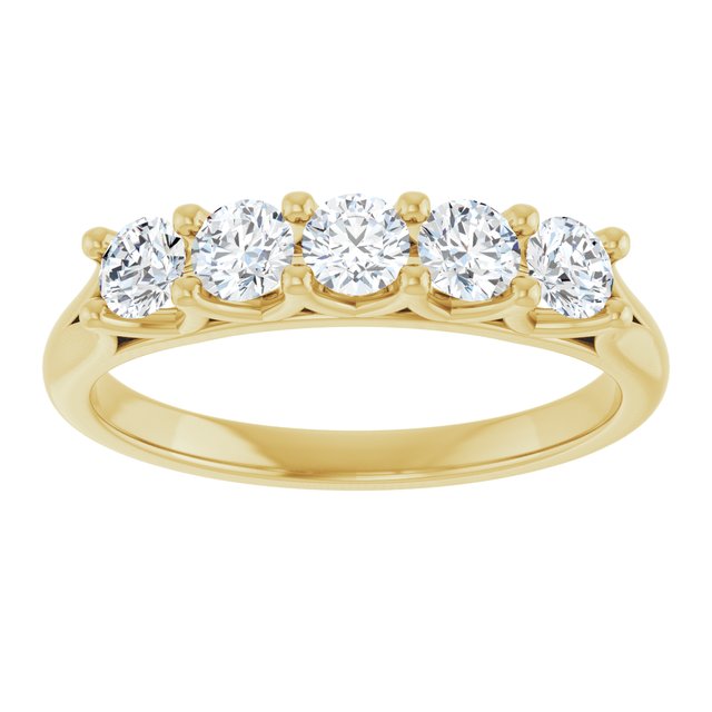 Five-Stone Anniversary Band