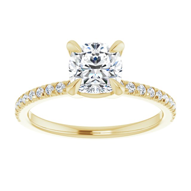 French-Set Engagement Ring
