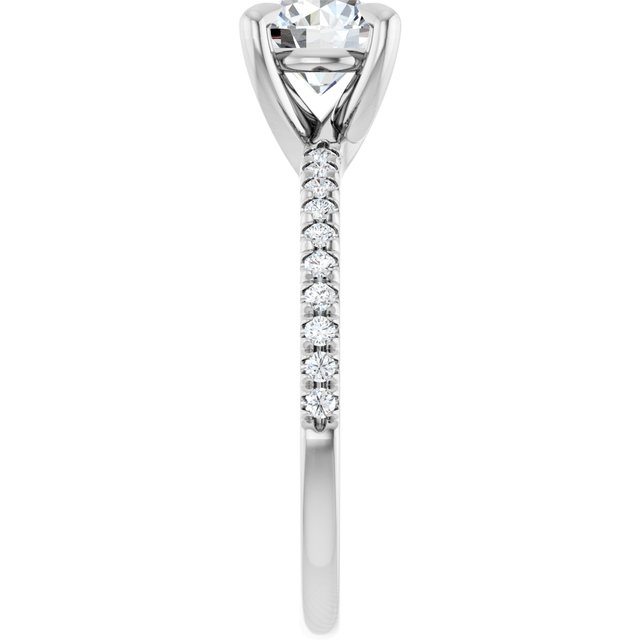 French-Set Engagement Ring