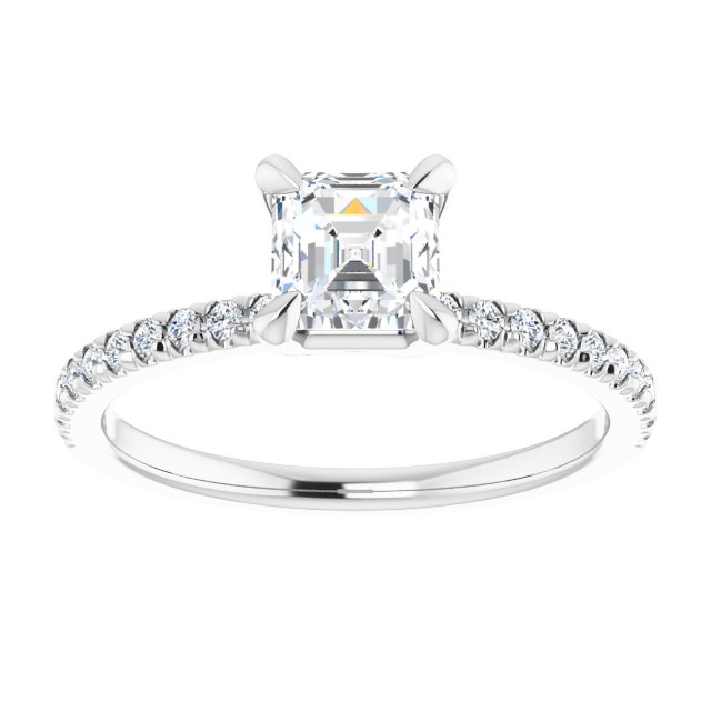 French-Set Engagement Ring