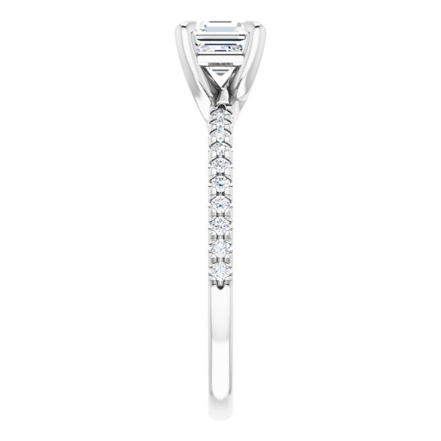 French-Set Engagement Ring