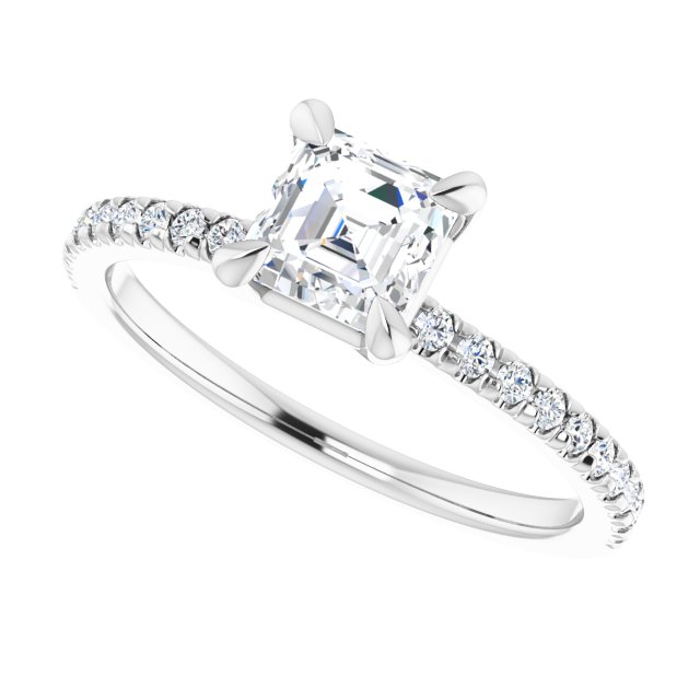 French-Set Engagement Ring