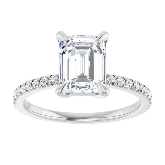 French-Set Engagement Ring