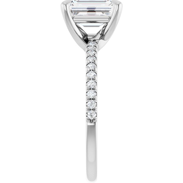 French-Set Engagement Ring
