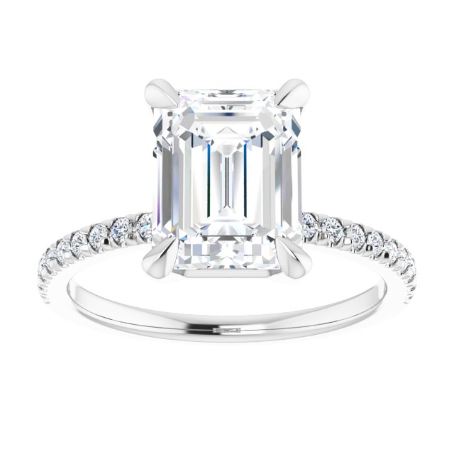 French-Set Engagement Ring