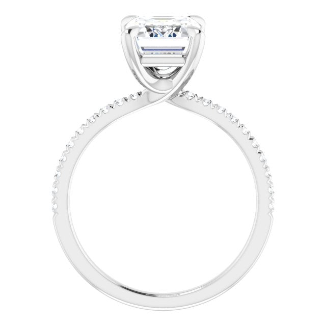 French-Set Engagement Ring
