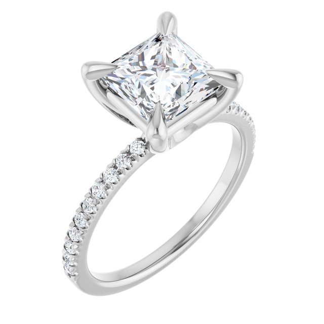 French-Set Engagement Ring