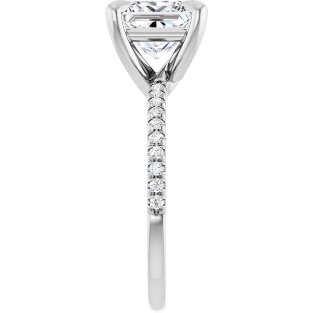 French-Set Engagement Ring