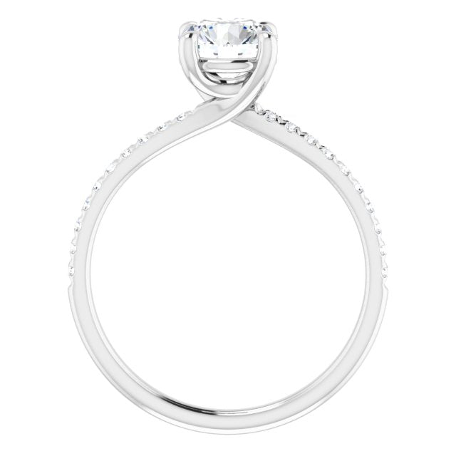 French-Set Engagement Ring