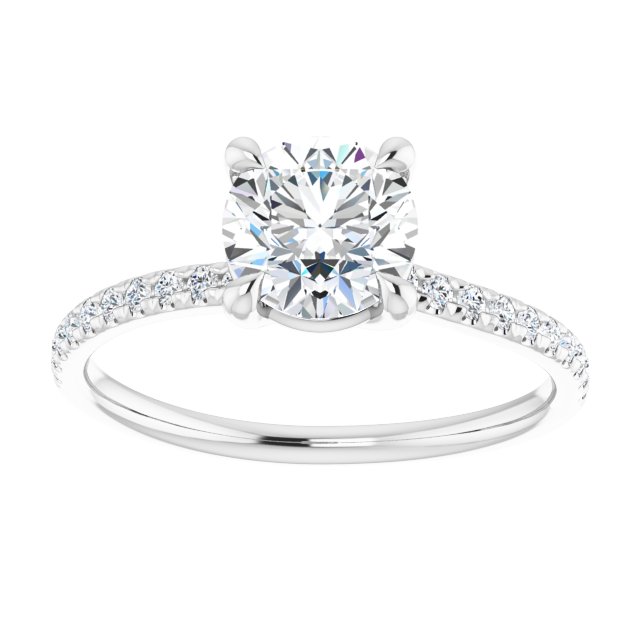 French-Set Engagement Ring