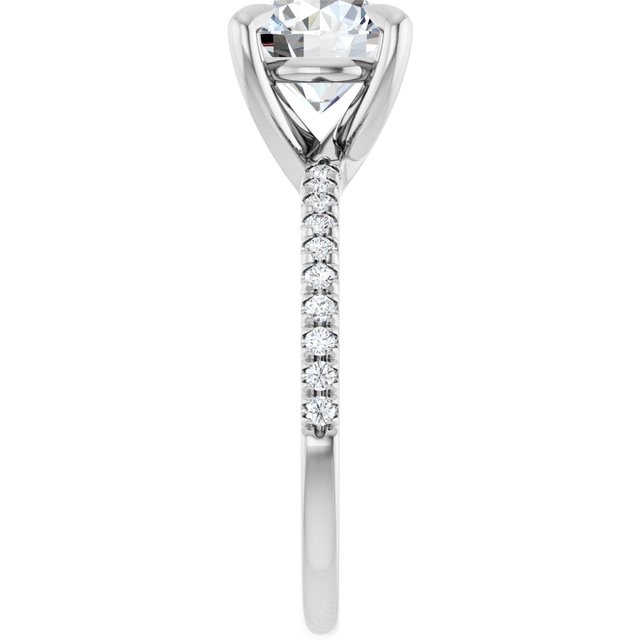 French-Set Engagement Ring