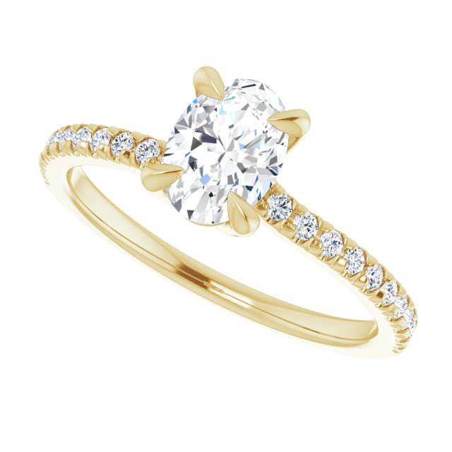 French-Set Engagement Ring