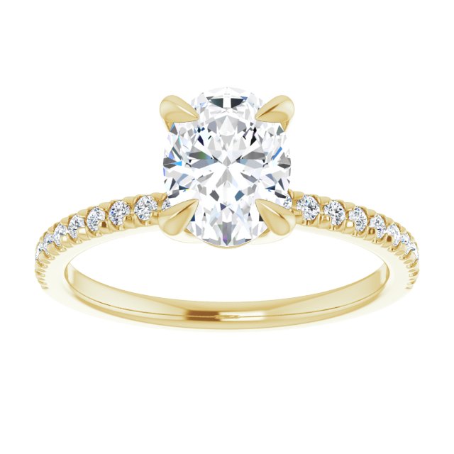 French-Set Engagement Ring