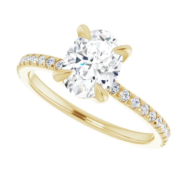French-Set Engagement Ring