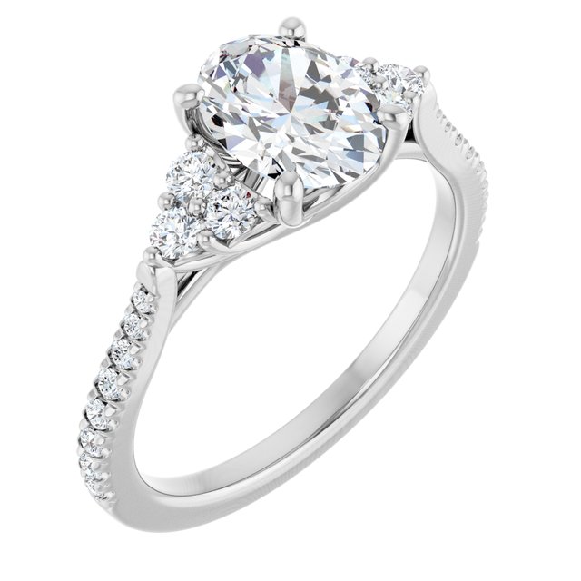 French-Set Engagement Ring