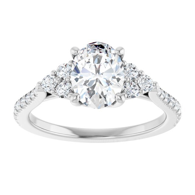French-Set Engagement Ring