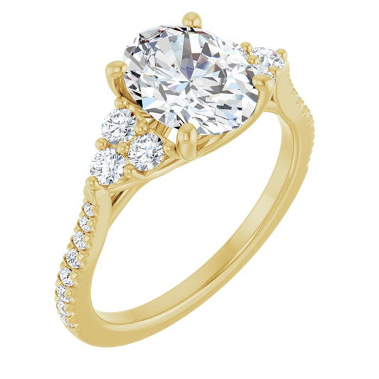 French-Set Engagement Ring