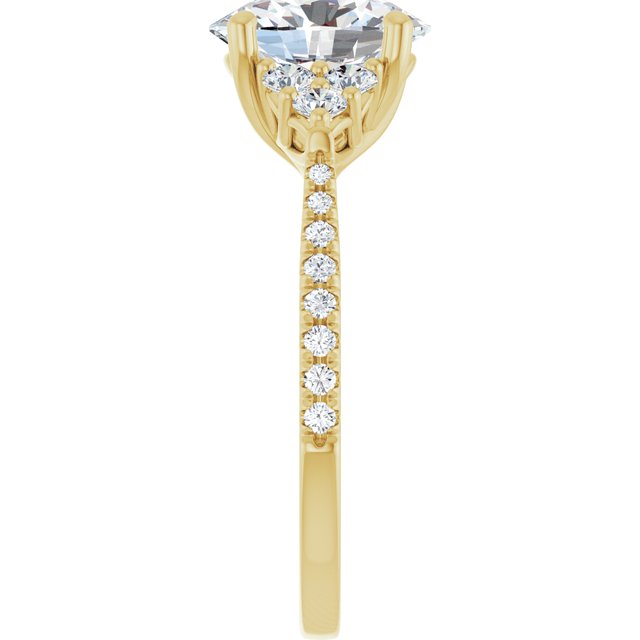 French-Set Engagement Ring