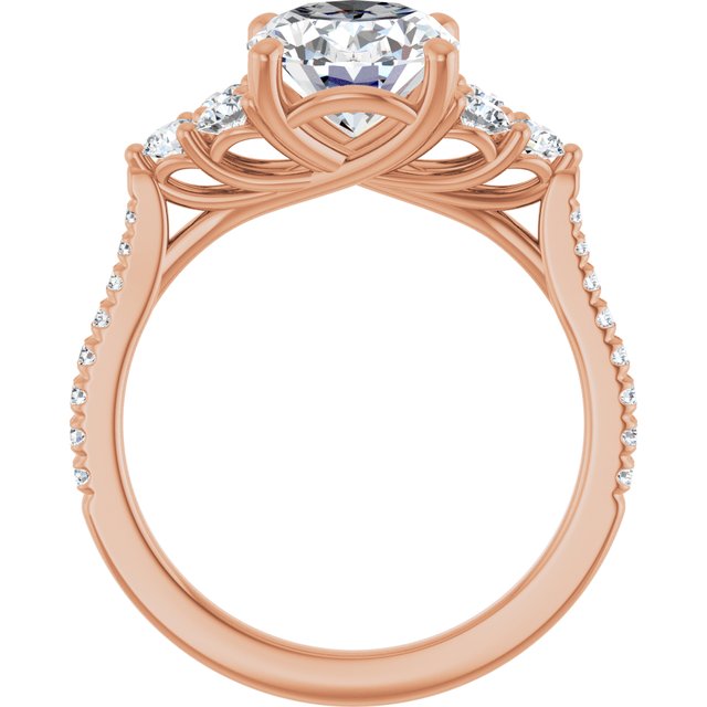French-Set Engagement Ring