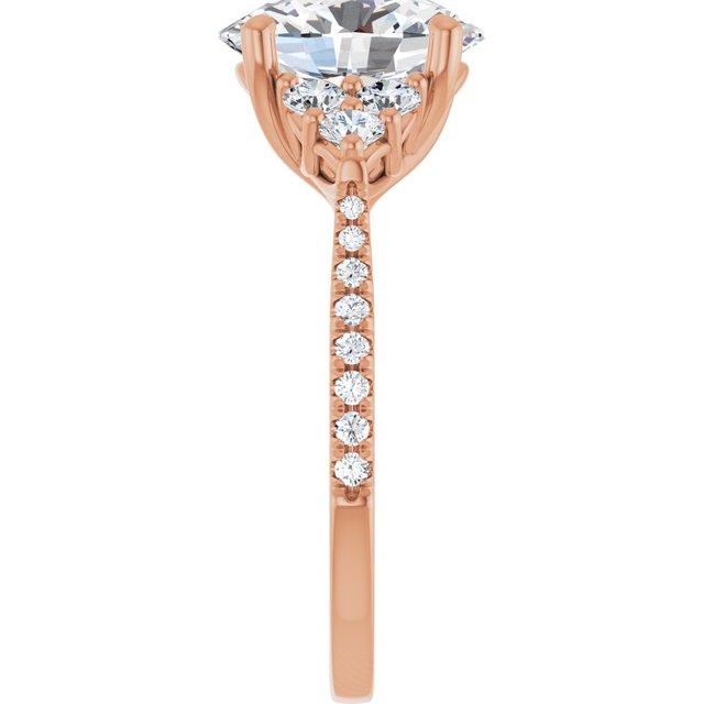 French-Set Engagement Ring