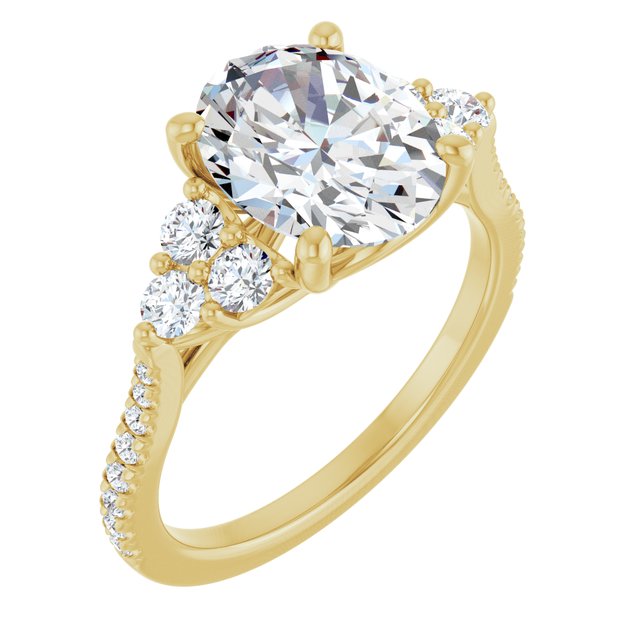 French-Set Engagement Ring
