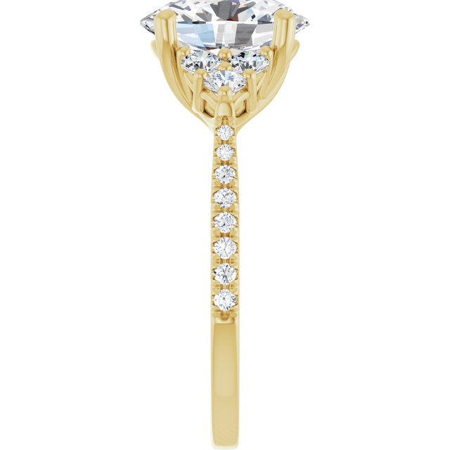 French-Set Engagement Ring