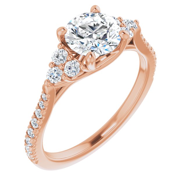 French-Set Engagement Ring