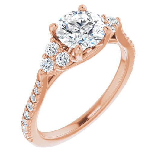 French-Set Engagement Ring