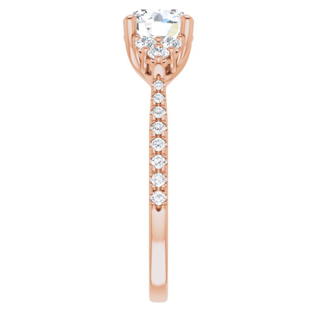 French-Set Engagement Ring