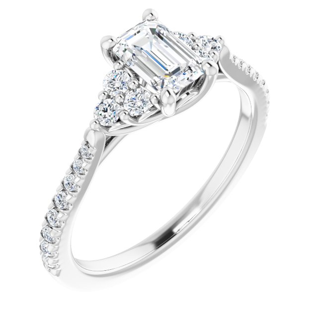 French-Set Engagement Ring