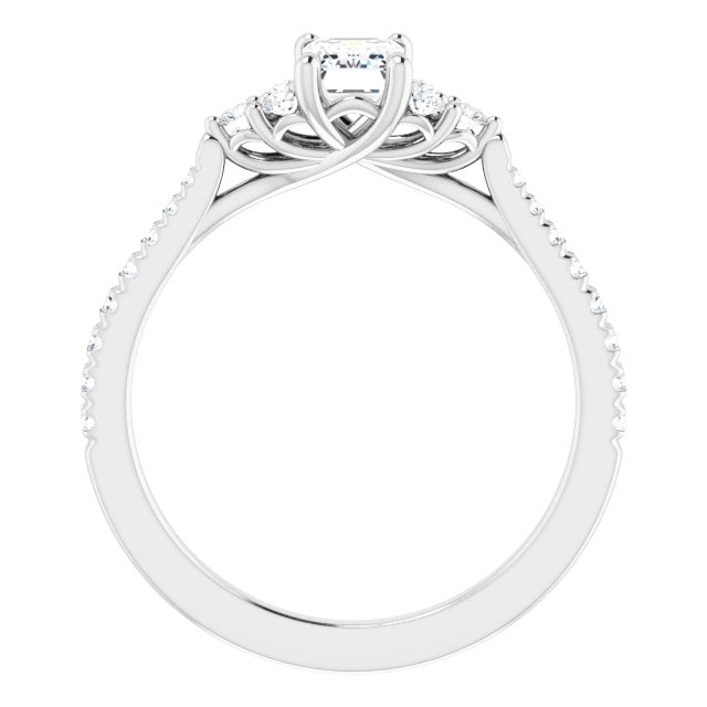 French-Set Engagement Ring