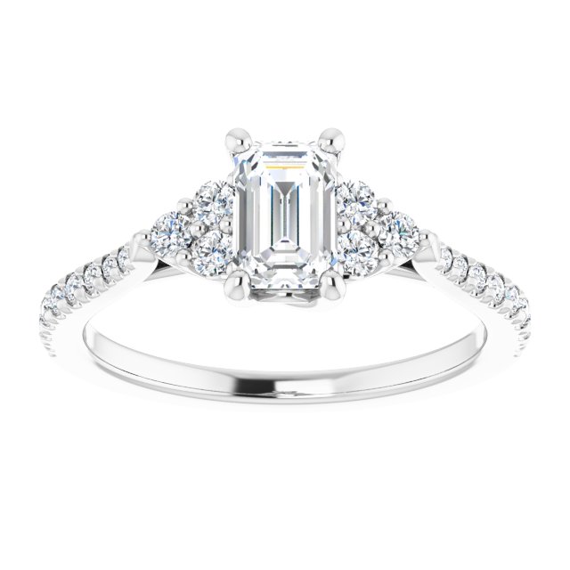 French-Set Engagement Ring