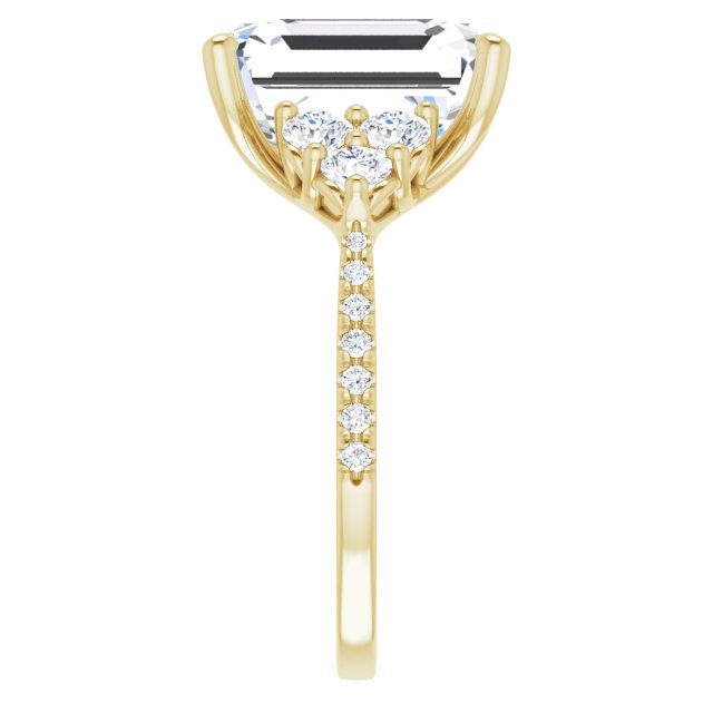 French-Set Engagement Ring