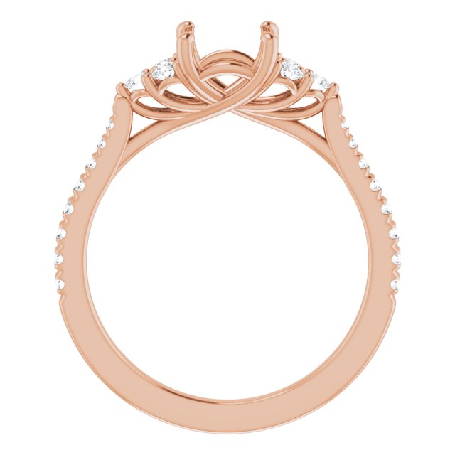 French-Set Engagement Ring