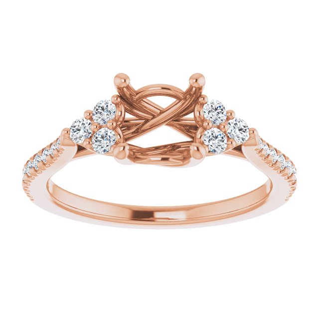 French-Set Engagement Ring