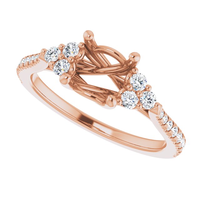 French-Set Engagement Ring