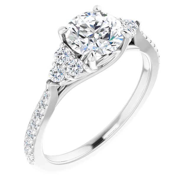French-Set Engagement Ring