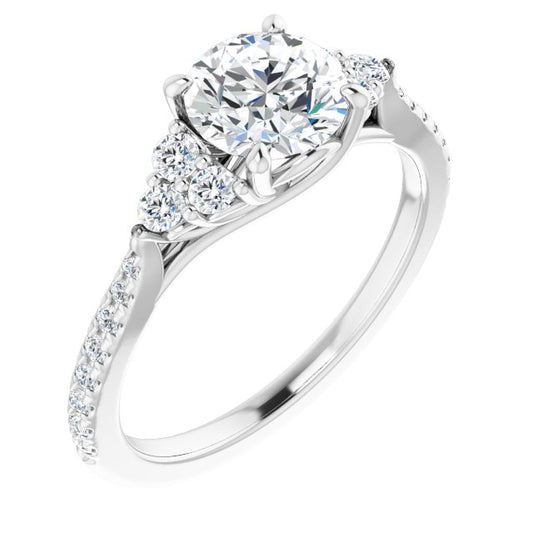 French-Set Engagement Ring
