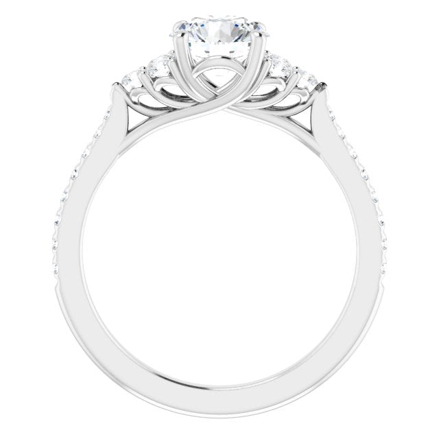 French-Set Engagement Ring
