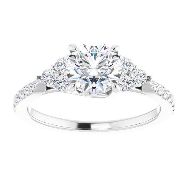 French-Set Engagement Ring