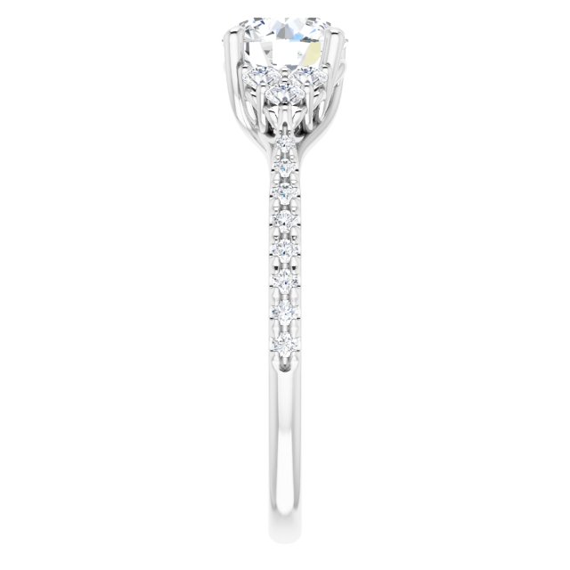 French-Set Engagement Ring