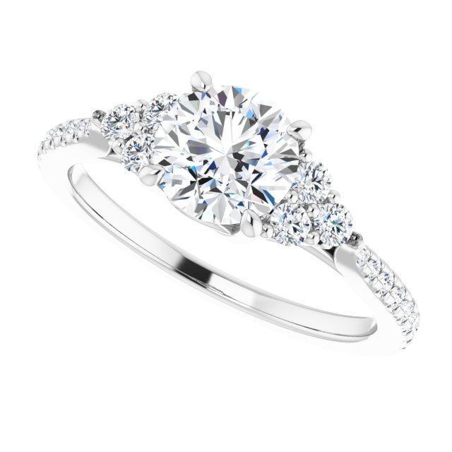 French-Set Engagement Ring