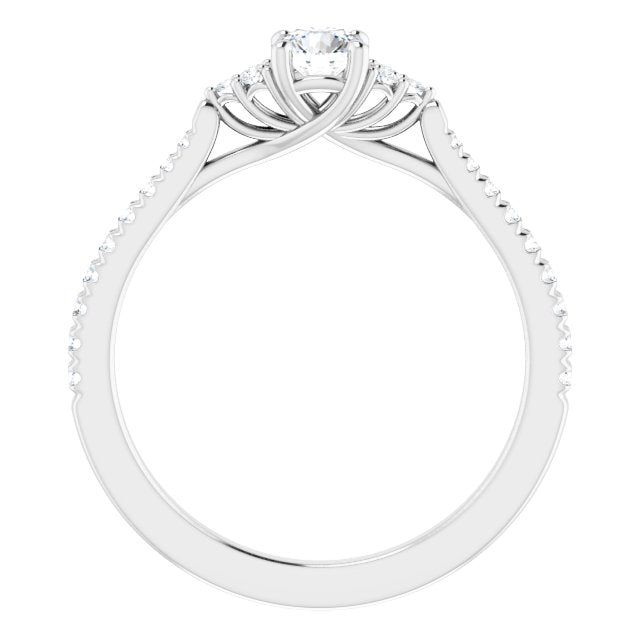 French-Set Engagement Ring