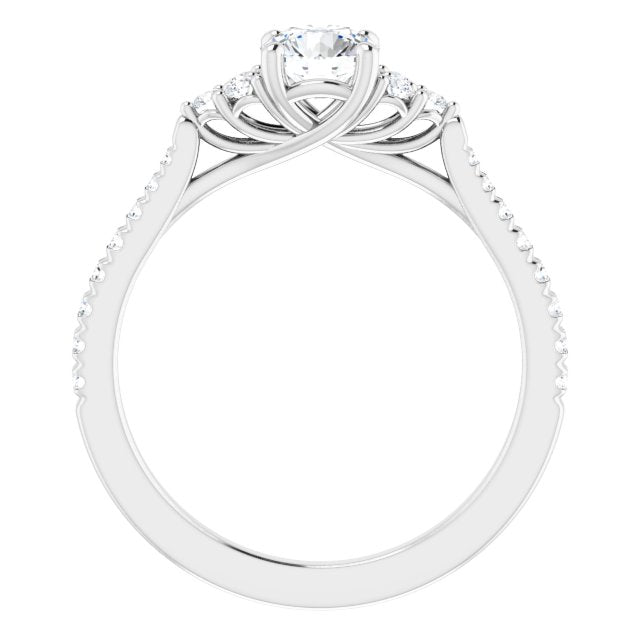 French-Set Engagement Ring