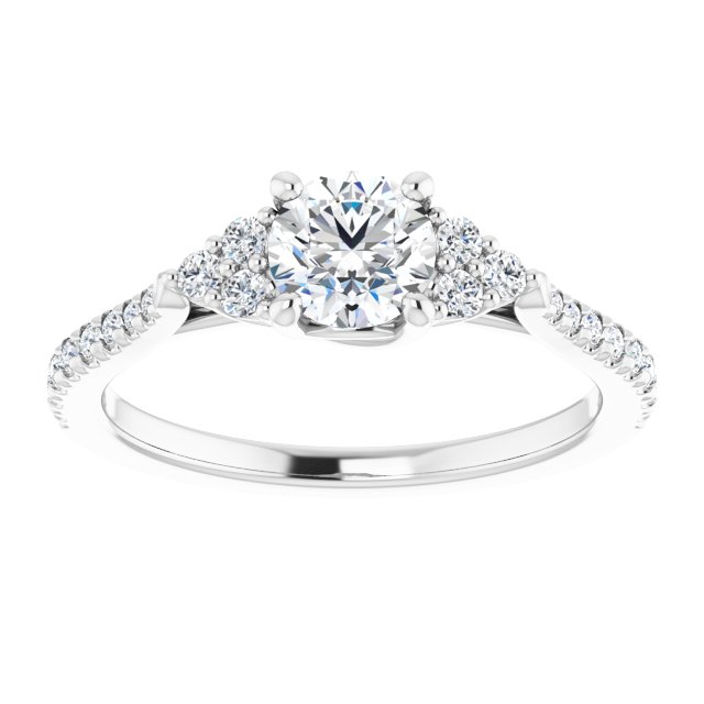 French-Set Engagement Ring